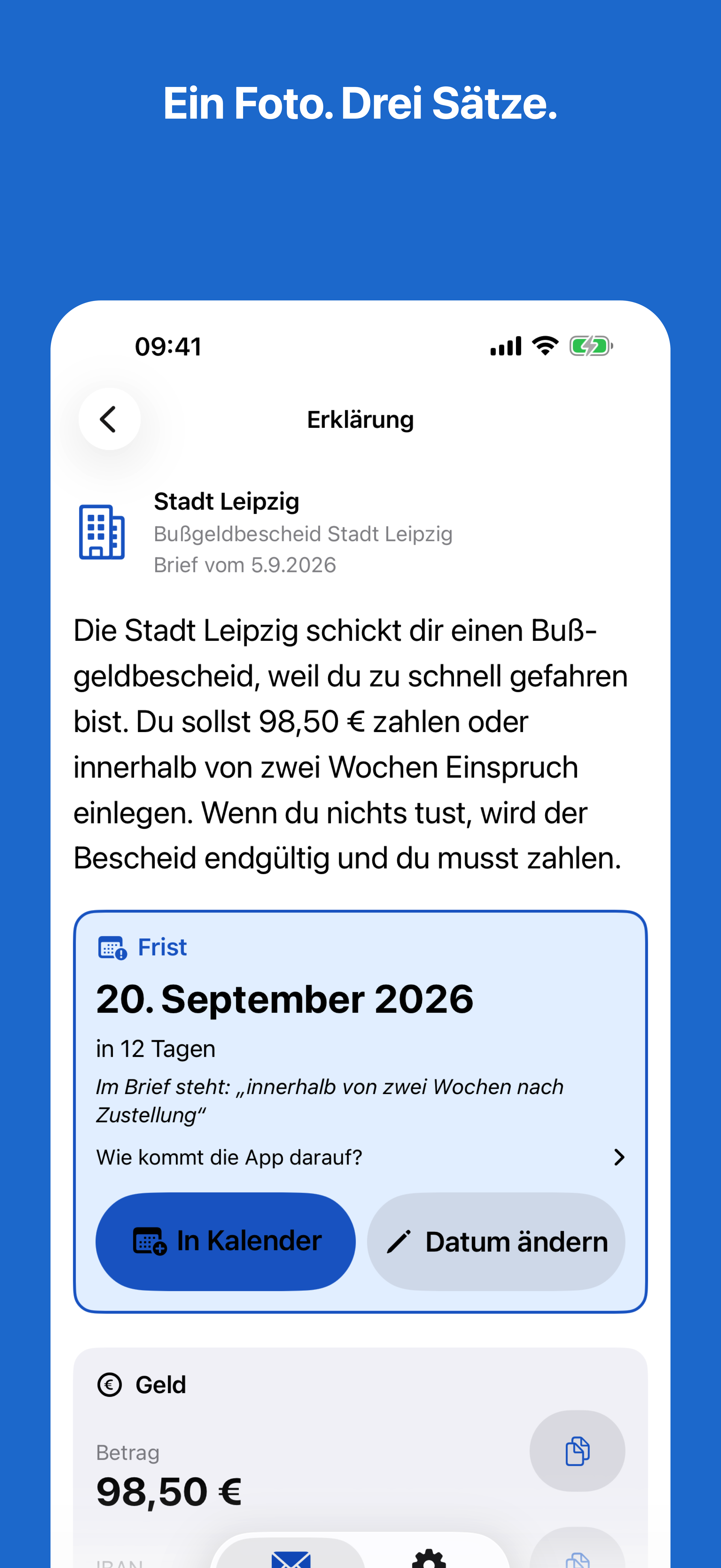 Screenshot Brief-Erklärer