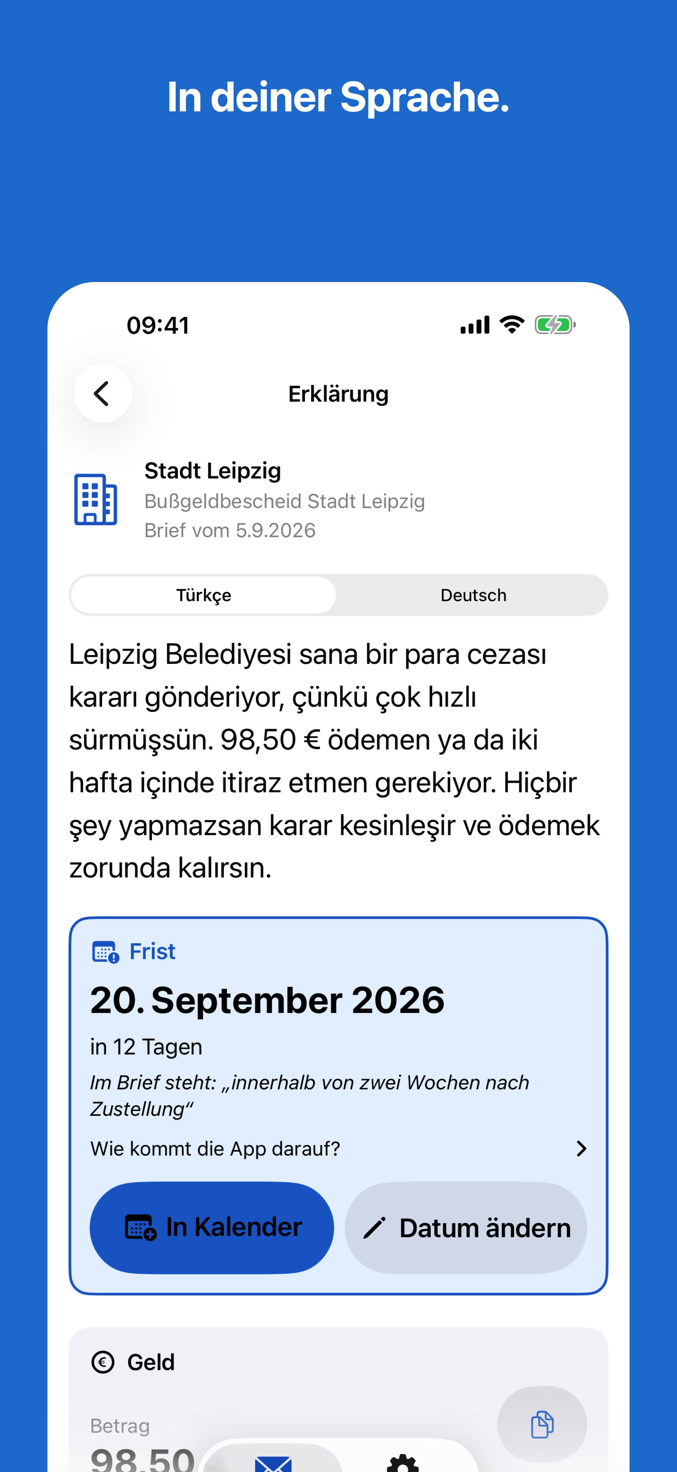 Screenshot Brief-Erklärer