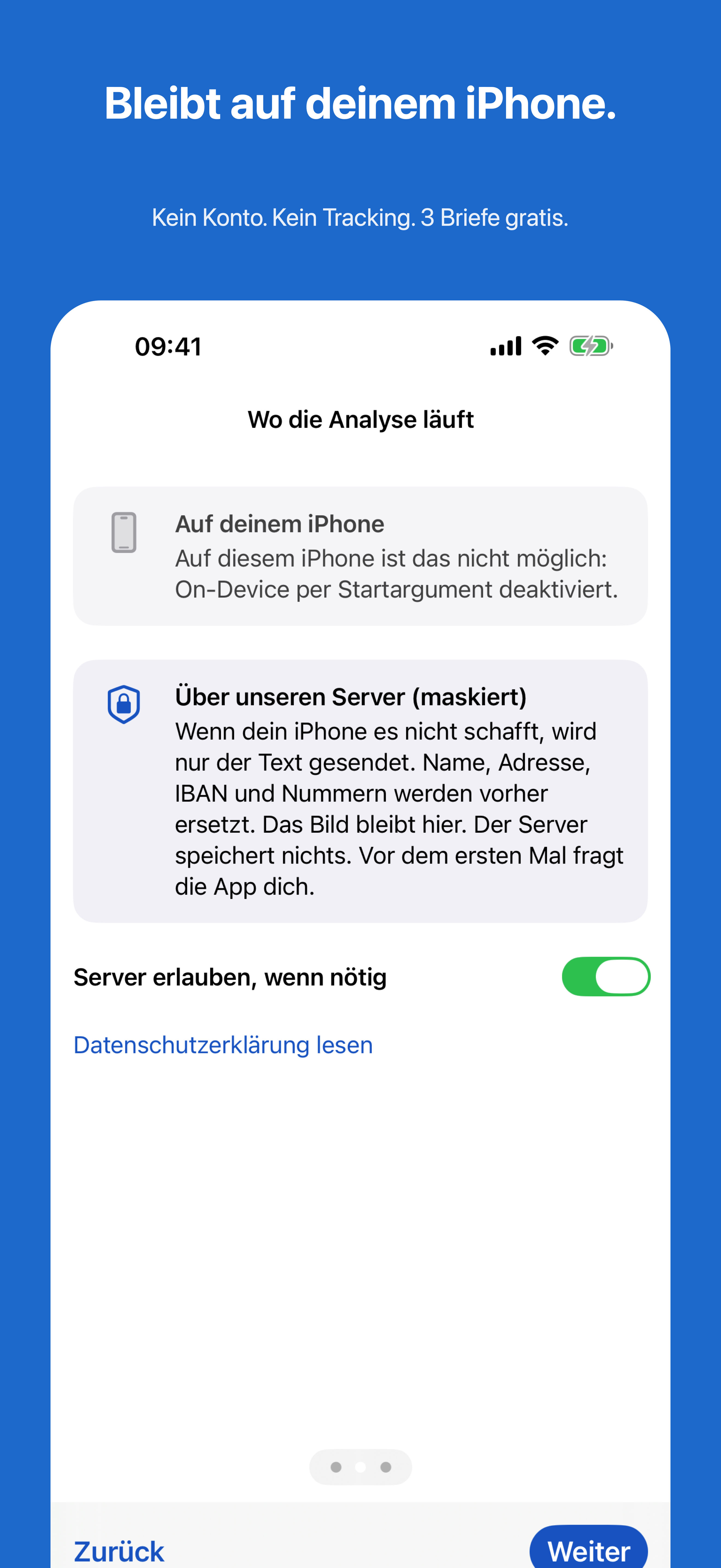 Screenshot Brief-Erklärer